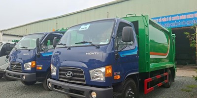 Xe cuốn ép rác 10 khối Hyundai W11S - Greentruck