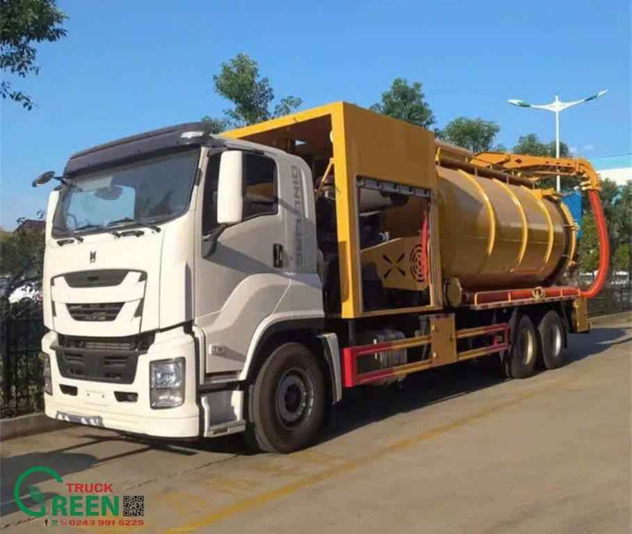 Xe hút chất thải 13 khối Isuzu Giga