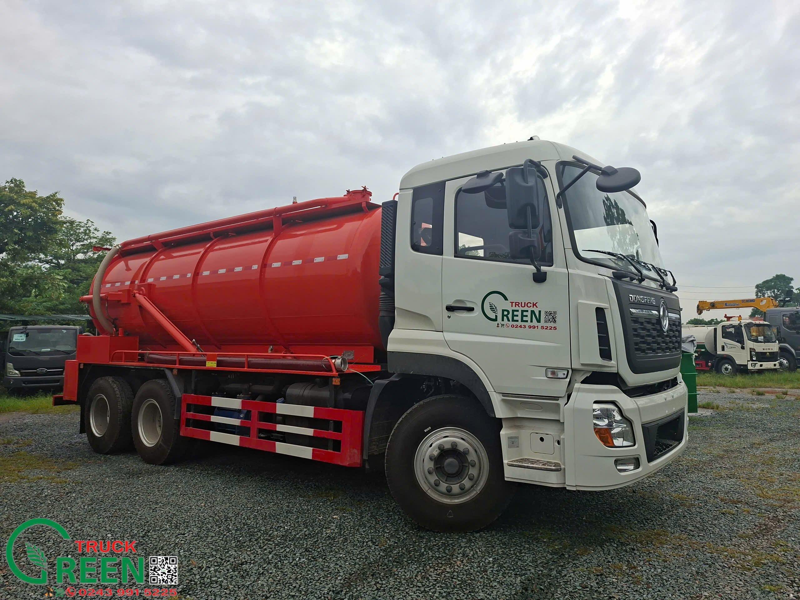 Xe hút chất thải 13 khối Dongfeng - Greentruck