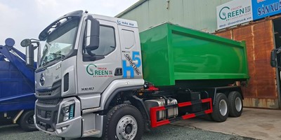 Xe chở rác thùng rời 22 khối Chenglong
