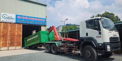 Xe chở rác thùng rời 22 khối ISUZU – FV34