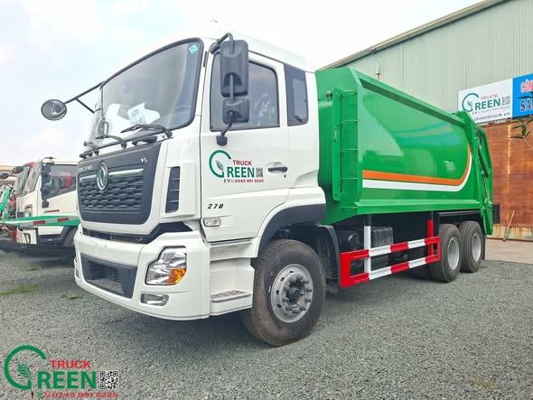Xe cuốn ép chở rác 22 khối Dongfeng - Greentruck