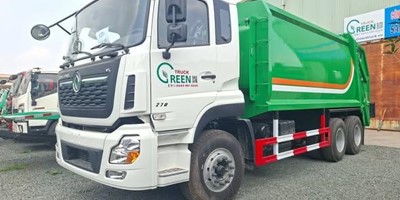 Xe cuốn ép chở rác 22 khối Dongfeng - Greentruck