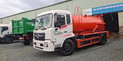 Xe hút chất thải 9.5 khối Dongfeng - Greentruck