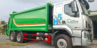 Xe cuốn ép rác 22 khối Chenglong - Greentruck