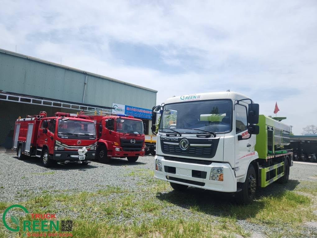 Xe hút chất thải , thông cống áp lực cao đa năng 8 khối Dongfeng