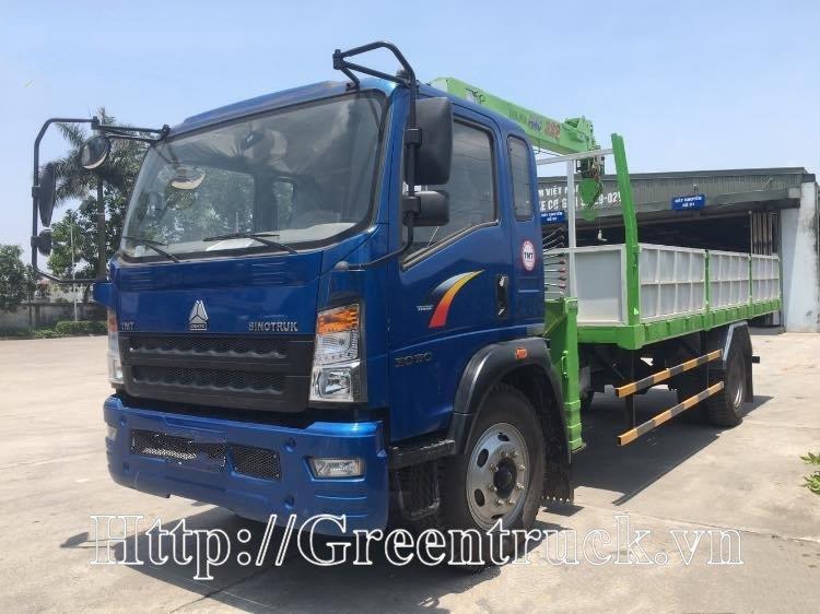 Xe tải 7 tấn Howo TMT gắn cẩu 3,2 tấn Han Hàn Quốc HNC 323