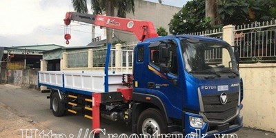 Xe tải Thaco Auman C160 lắp cẩu unic 5 tấn UNIC- URV555