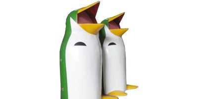 Thùng rác Composite hình chim cánh cụt