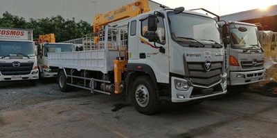 Xe tải 9 tấn Auman C160 gắn cẩu Soosan 5,2 tấn -  Soosan SCS524