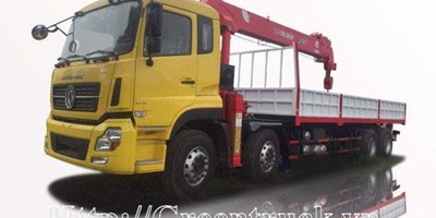 Xe tải Dongfeng 4 chân nhập khẩu gắn cẩu 12 tấn ATOM 1205 