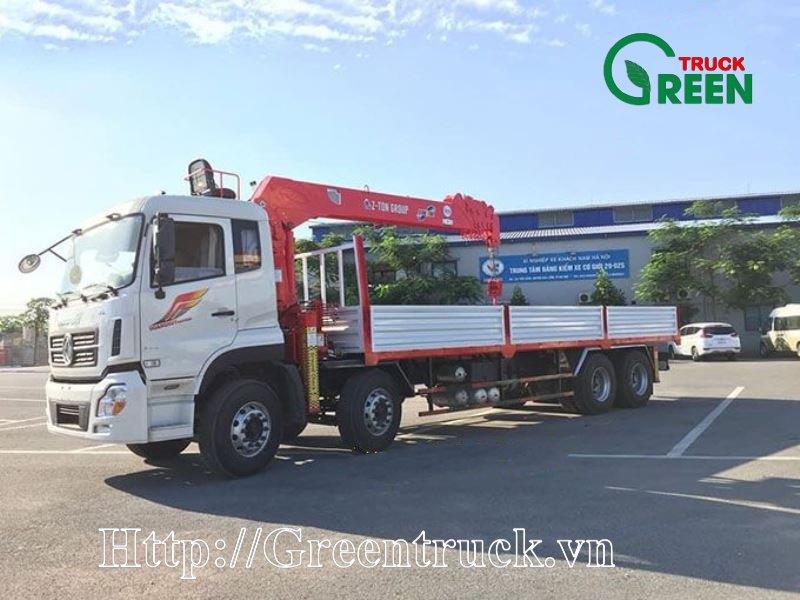 Xe tải 4 chân Dongfeng gắn cẩu 14 tấn Z-TON Model ATOM 1405 