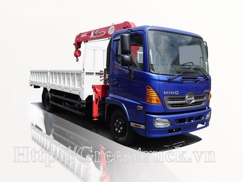 Xe tải 6,4 tấn Hino FC gắn cẩu unic 3 tấn - Unic URV344