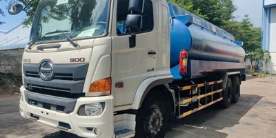 Xe téc chở xăng dầu Bồn Nhôm 21 khối 3 chân (6x2) HINO FL8JTSA