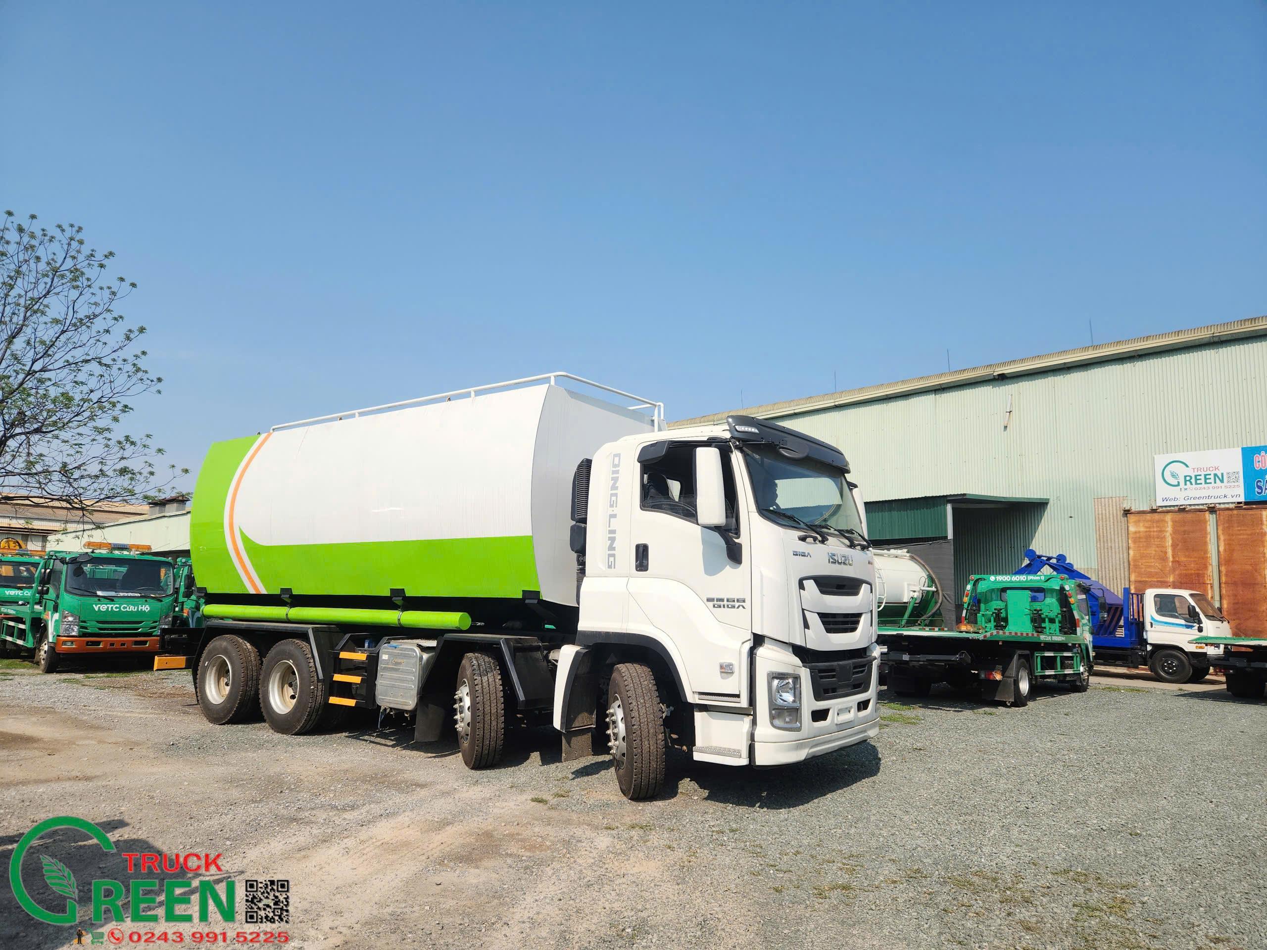 Xe chở cám, chở thức ăn chăn nuôi 28 khối ISUZU GIGA