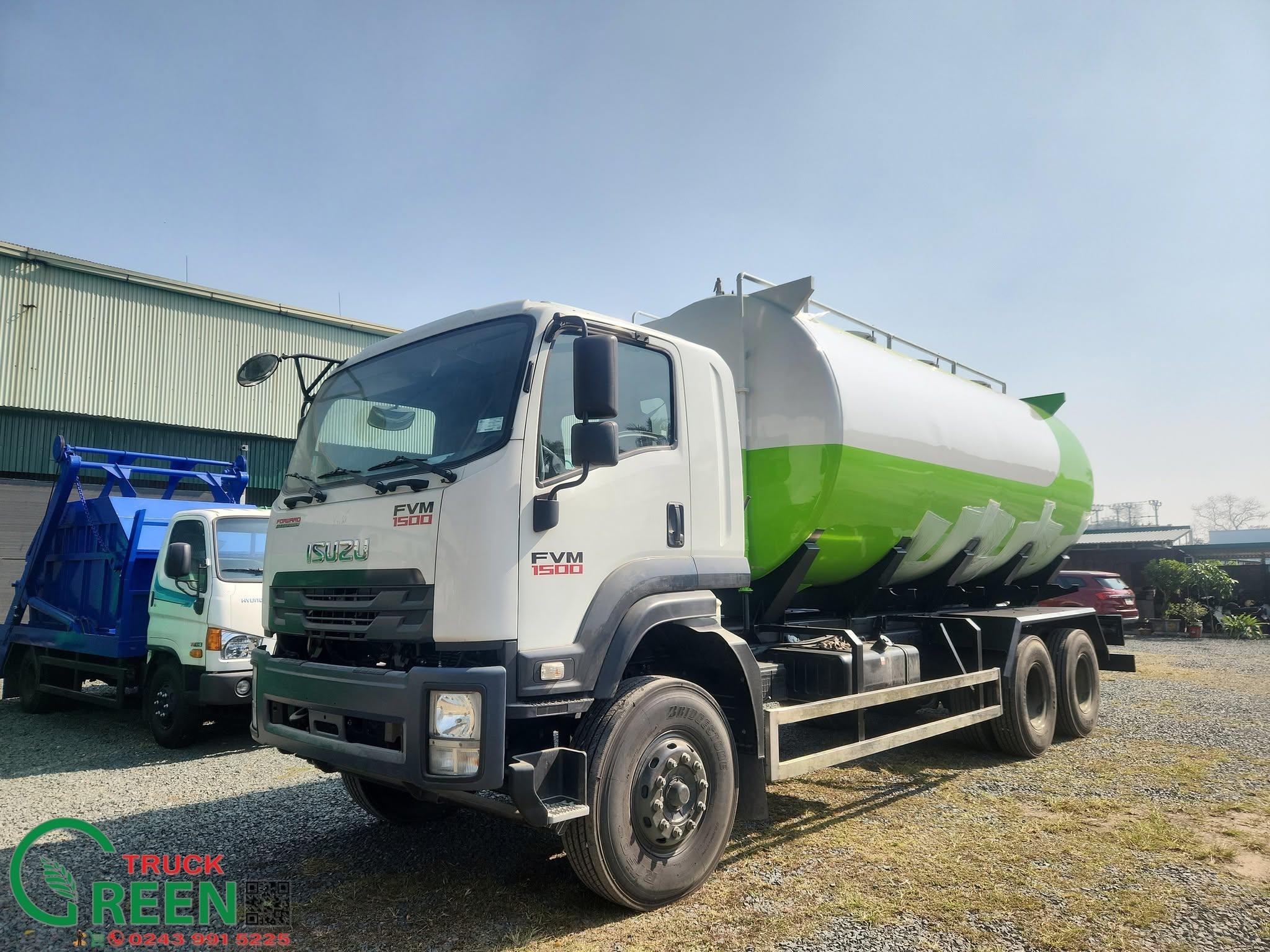 Xe chở thức ăn chăn nuôi 22 khối Isuzu - Greentruck