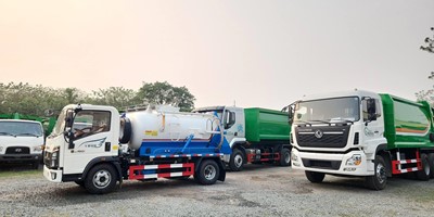 Xe hút chất thải 4 khối Howo