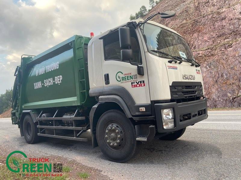 Xe cuốn ép chở rác 14 khối  ISUZU FVR34LE5 - Greentruck