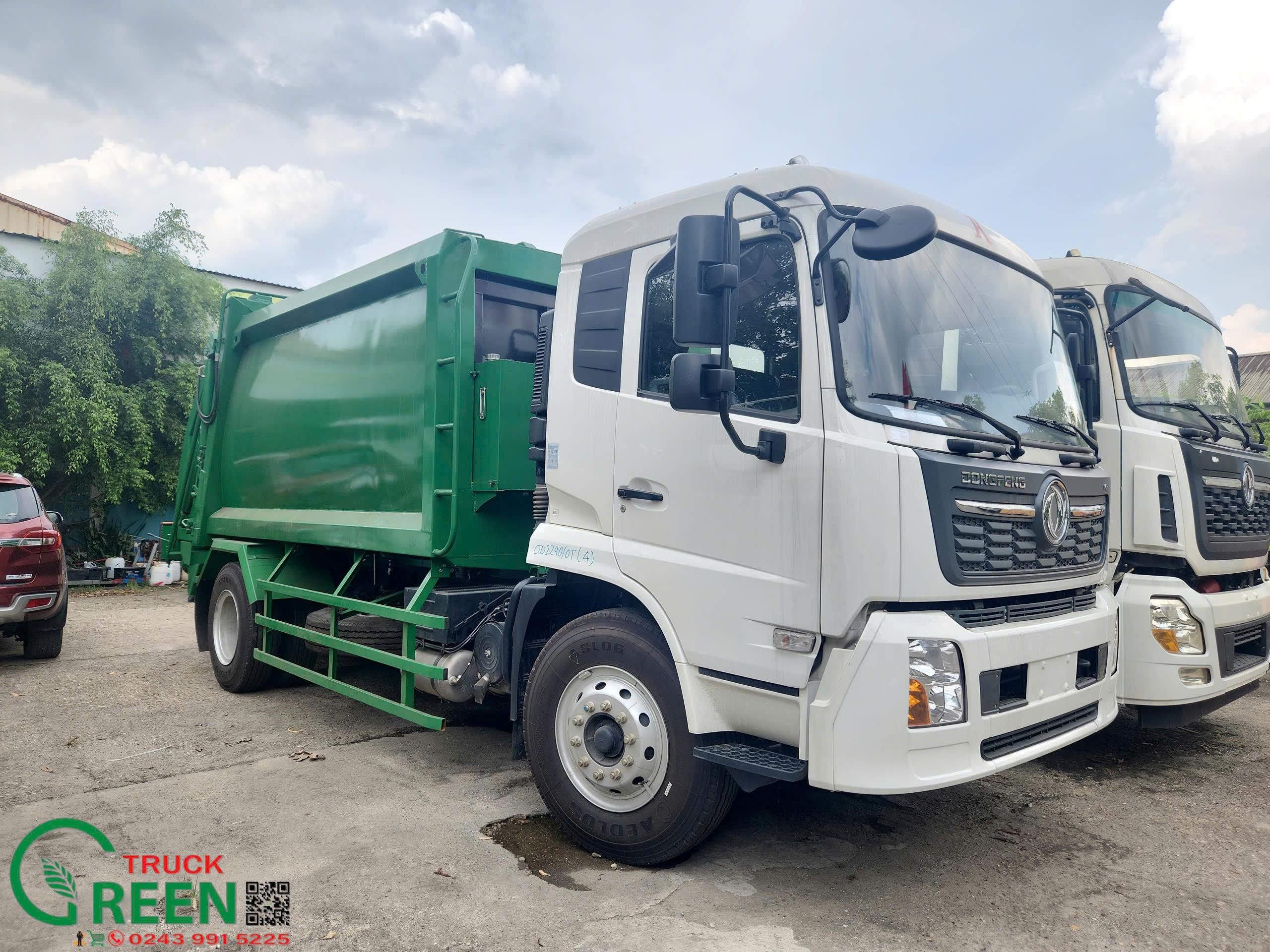 Xe chở rác 14 khối DONGFENG DFCV - Euro5 Greentruck sản xuất