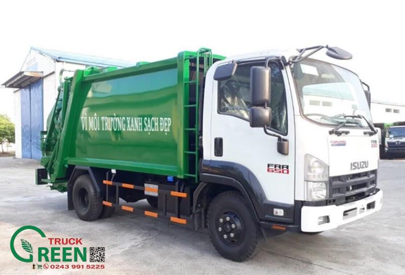 Xe cuốn ép rác 6 khối  ISUZU NQR75HE4